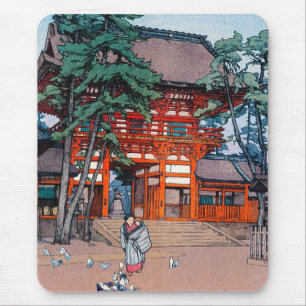 Tapis De Souris Art oriental frais de paysage de village de