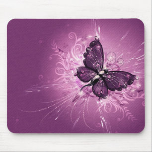 Tapis De Souris art pourpre de vecteur de papillon