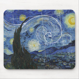 Tapis De Souris  Art rencontre mathématiques, Van Gogh rencontre 