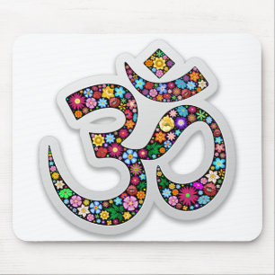 Tapis De Souris Art symbolique floral Namaste