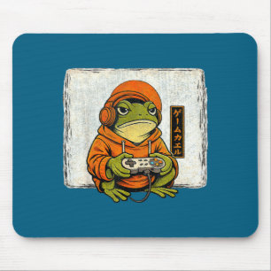 Tapis De Souris Art ukiyo vintage de grenouille de jeu