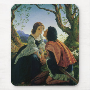 Tapis De Souris Art vintage, Amants au crépuscule, Sir Joseph Noel