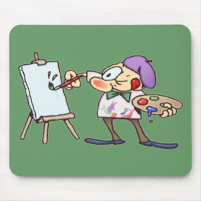 Tapis De Souris Artiste de peinture (Devant)