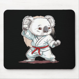 Tapis De Souris Arts martiaux de koala de kickboxing Karaté Jiu-Ji