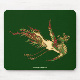 Tapis De Souris Asiatique Golden Lucky Dragon Mousepad