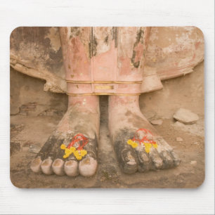 Tapis De Souris Asie Thaïlande, Sukhothai, les pieds de Bouddha e
