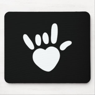 Tapis De Souris ASL Love Sign American Sign Language Deaf Awards