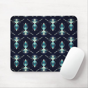 Tapis De Souris Aspect élégant des pierres bleues avec lumière bri