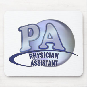 TAPIS DE SOURIS ASSISTANT BLEU DE MÉDECIN DE LOGO DE PA