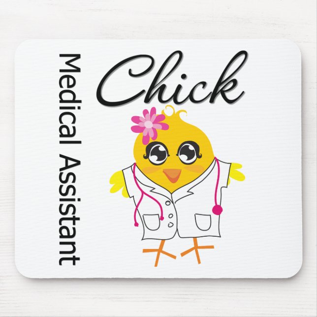 Tapis De Souris Assistant Médicale Chick (Devant)