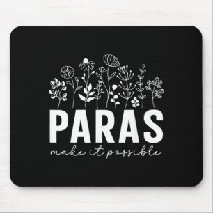 Tapis De Souris Assistants de Fleur Sauvage rendent possible le pa