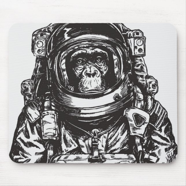 Tapis De Souris Astronaute de singe (Devant)