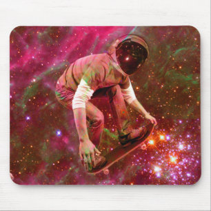 Tapis De Souris Astronaute Skateboardeur