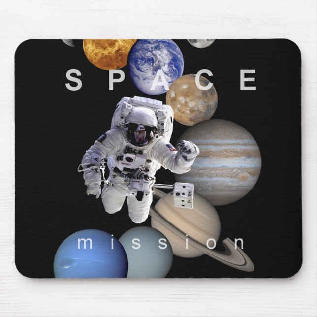 Tapis De Souris astronef mission solar system planar (Devant)