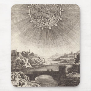 Tapis De Souris Astronomie Antique Ciel avec Soleil par Allain Mal