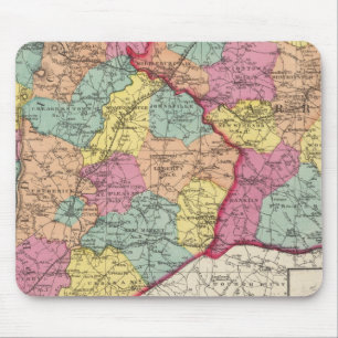 Tapis De Souris Atlas topographique des comtés du Maryland 5