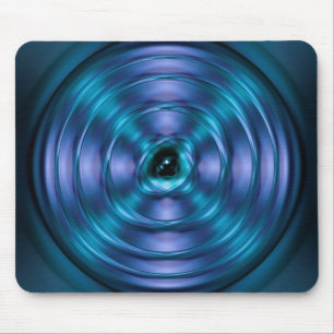 Tapis De Souris Atome bleu en rotation