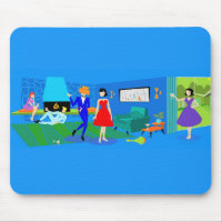 Atomique Palm Springs Cocktail Party Mousepad