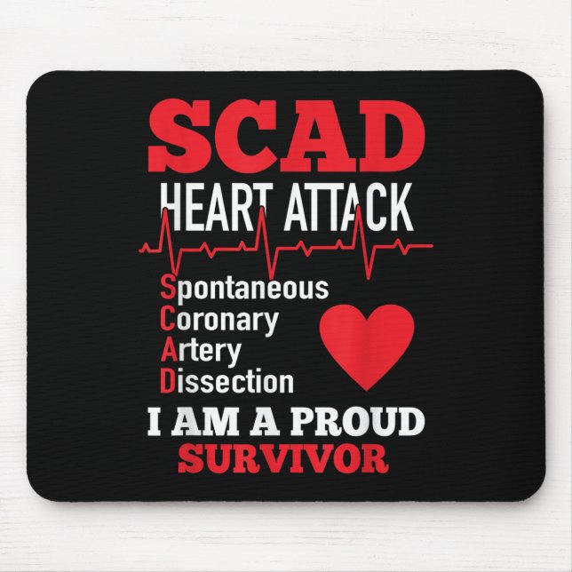 Tapis De Souris Attaque Cardiaque Scad Cardiaque Spontanée Disques (Devant)