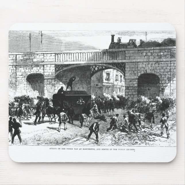Tapis De Souris Attaque sur la prison Van à Manchester (Devant)