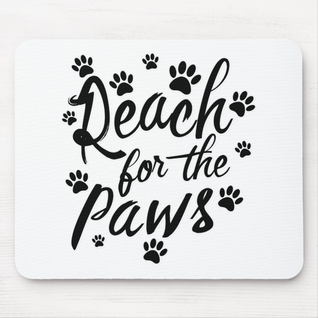 Tapis De Souris Atteindre Pour La Typographie Des Pôles (Devant)