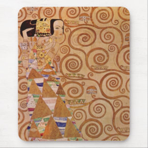 Tapis De Souris Attente de Klimt Art Nouveau victorien antique