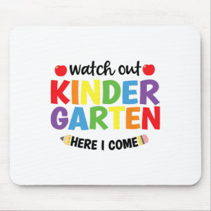 Tapis De Souris Attention maternelle me voici Kinder retour à l'éc