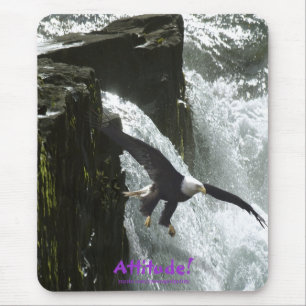 Tapis De Souris Attitude d'aigle chauve ! Mousepad