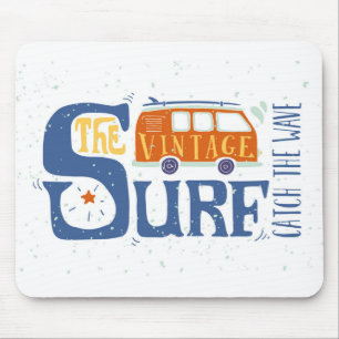 Tapis De Souris Attrapez l'affiche de vague