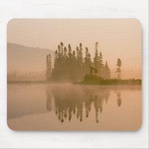 Tapis De Souris Aube brumeuse sur East Inlet, Pittsburg, Nouveau