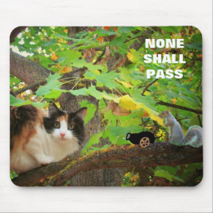 Tapis De Souris Aucun ne passera le chat contre l'écureuil