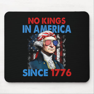Tapis De Souris Aucun Rois En Amérique Depuis 1776 Drapeau Usa Enr