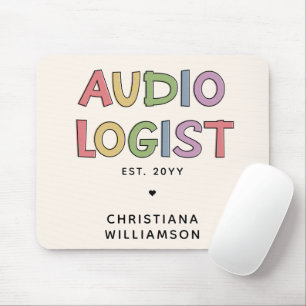 Tapis De Souris Audiologiste personnalisé Audiologie Diplôme Cadea