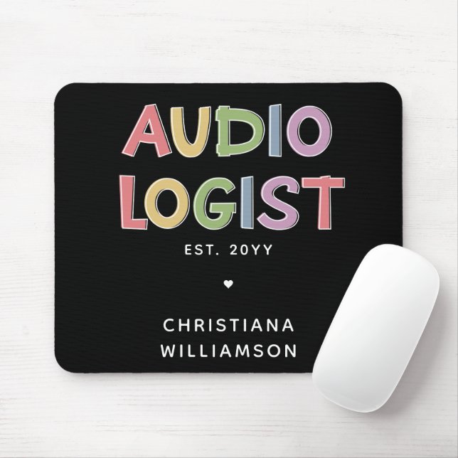 Tapis De Souris Audiologiste personnalisé Audiologie Diplôme Cadea (Avec souris)