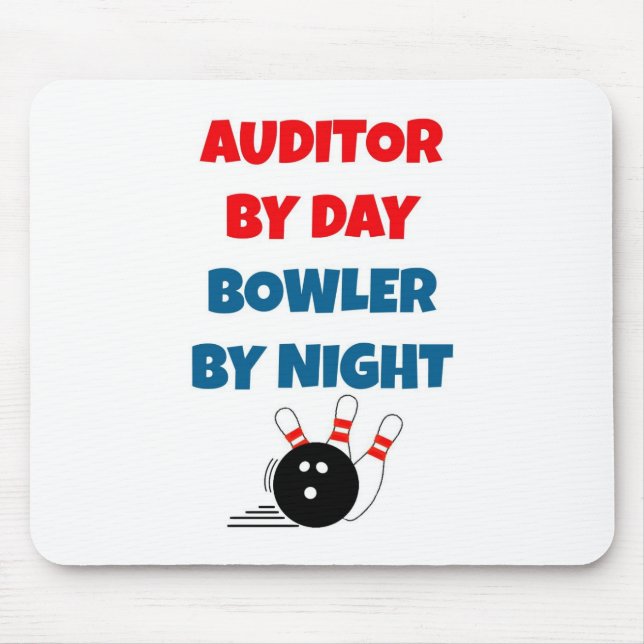 Tapis De Souris Auditeur par Jour Bowler par Nuit (Devant)