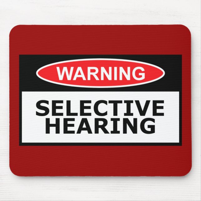 Tapis De Souris Audition drôle (Devant)