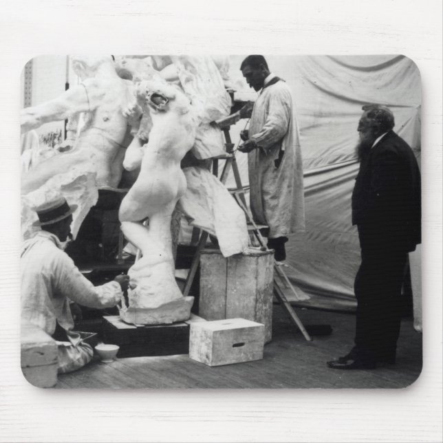 Tapis De Souris Auguste Rodin dans son studio de Paris (Devant)