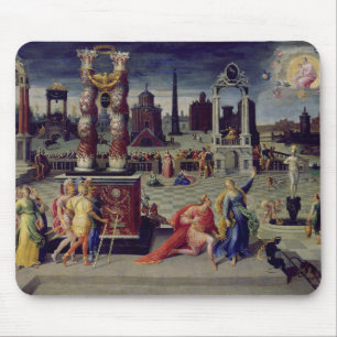 Tapis De Souris Augustus et la sibylle de Tiburtine