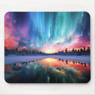 Tapis De Souris Aurore Boréale, Lumières du Nord,