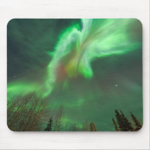 Tapis De Souris Aurore Boréale Lumières du Nord   Fairbanks