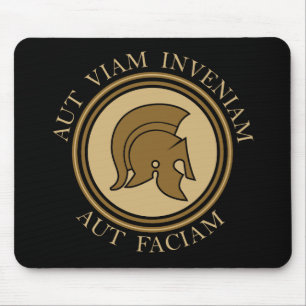 Tapis De Souris Aut Viam Inveniam Aut Faciam - Casque romain