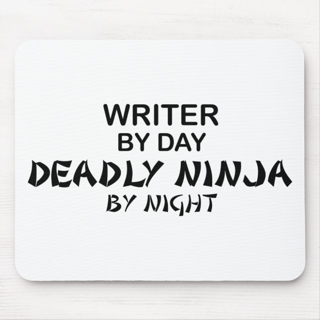 Tapis De Souris Auteur Ninja mortel par nuit (Devant)