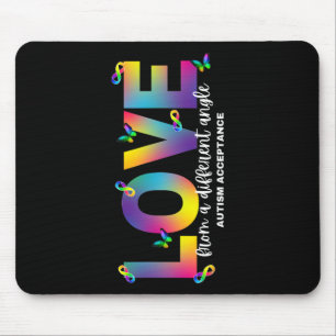 Tapis De Souris Autisme Amour D'Un Angle Différent Acceptation Plu