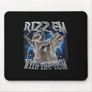 Tapis De Souris Autisme Racoon Autisme Mème Drôle Rizz Em Avec
