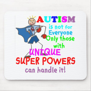 Tapis De Souris Autisme unique de super pouvoir