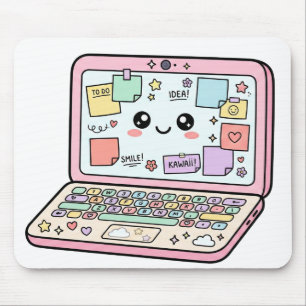 Tapis De Souris Autocollant Kawaii Pastel Vibes d'étude pour ordin