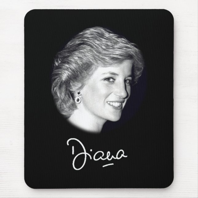 Tapis De Souris Autographe de la princesse Diana (Devant)