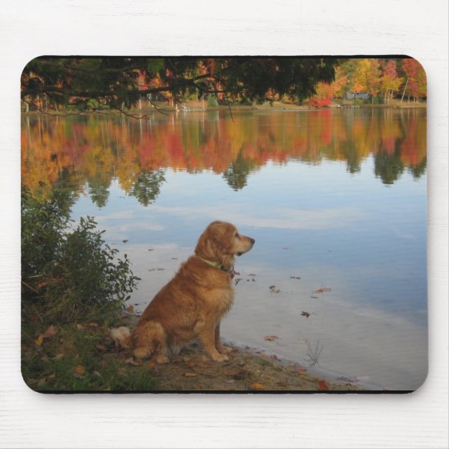 Tapis De Souris Automne d'or au lac (Devant)