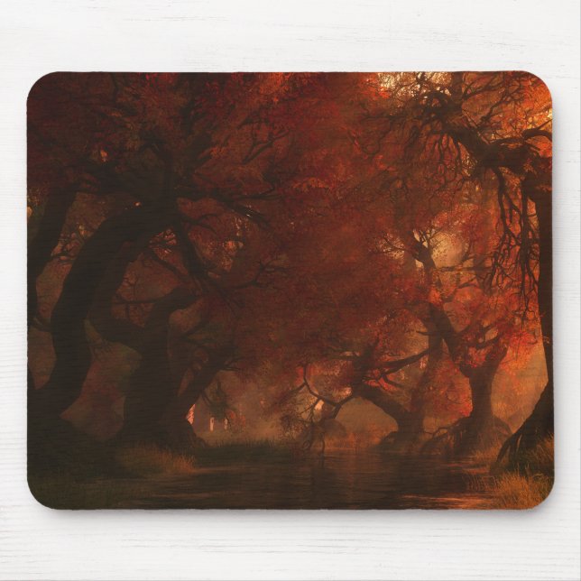 Tapis De Souris Automne Mousepad de crique d'auvent (Devant)