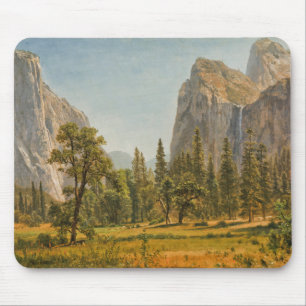 Tapis De Souris Automnes nuptiales de voile de Bierstadt, vallée